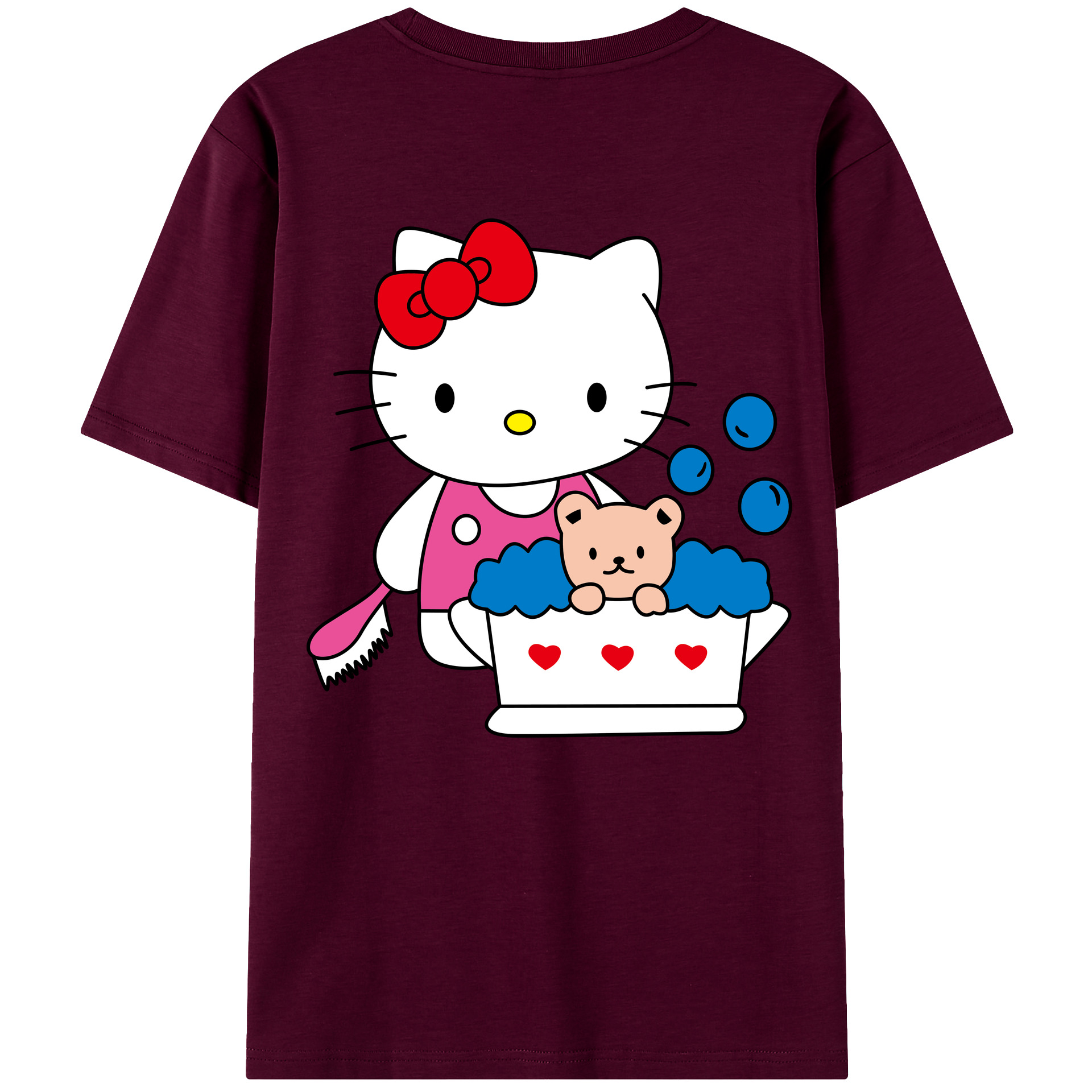 （画像用） Hello Kitty ハローキティ レディース半袖Tシャツ(バックプリント)
